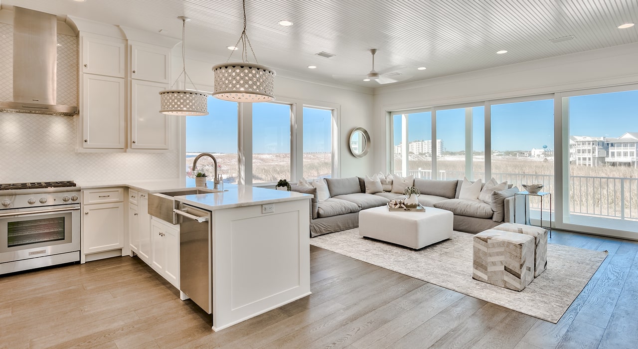 Regatta Bay greatroom with view outside