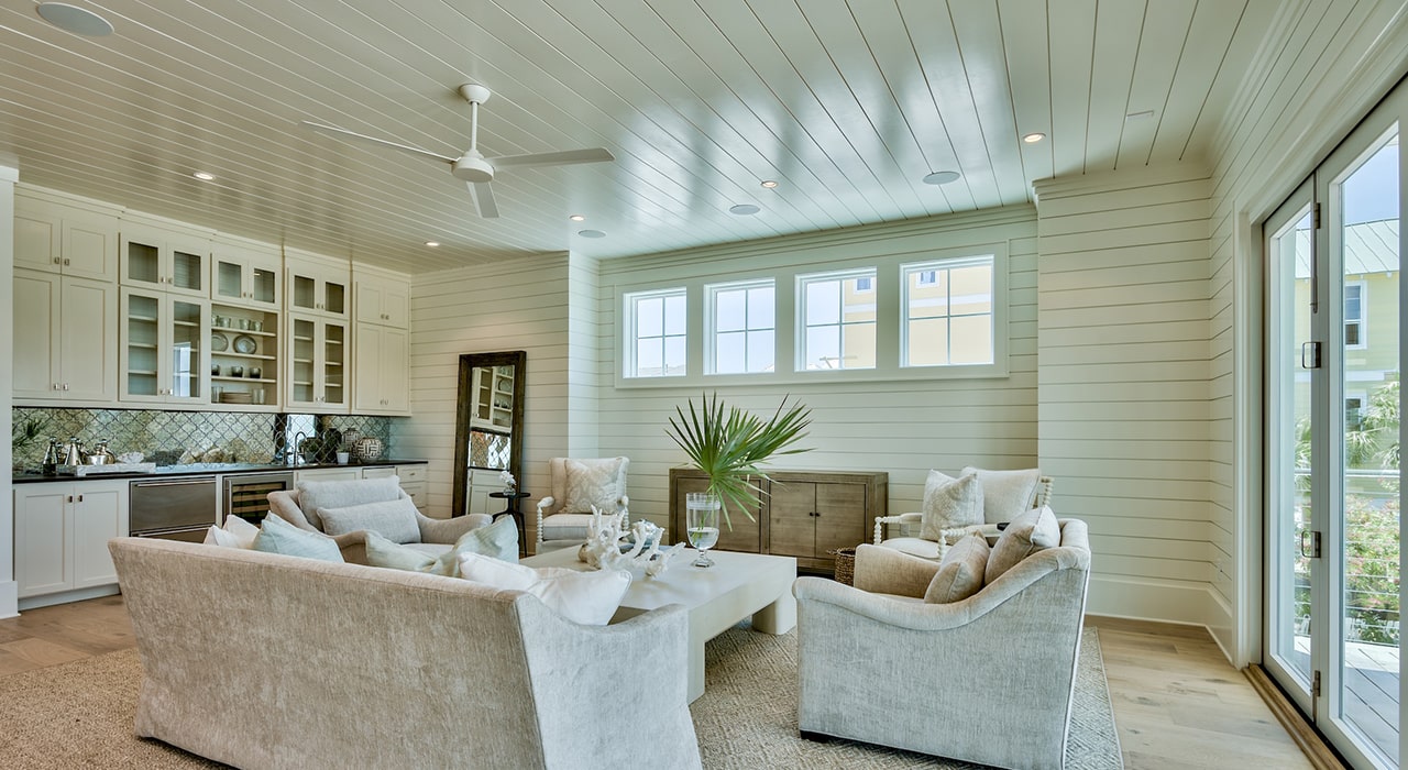 Living room in Regatta Bay residence