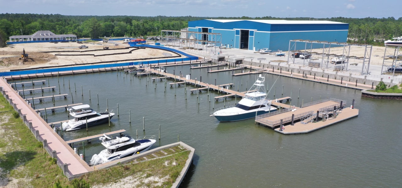 marina aerial of Alabama Golf Shores