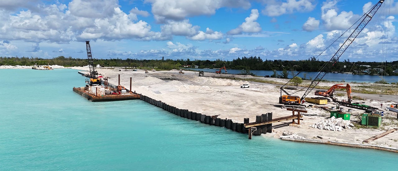 Blue Water Cay October 2024 Construction