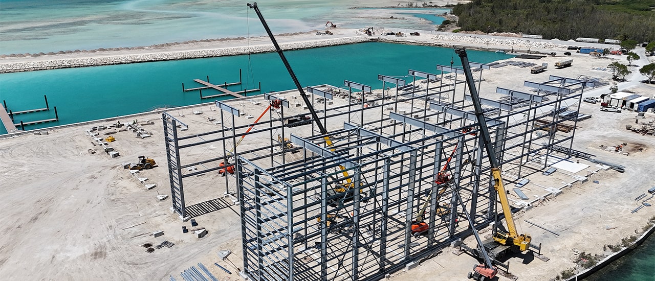 Blue Water Cay Marina Construction Progress