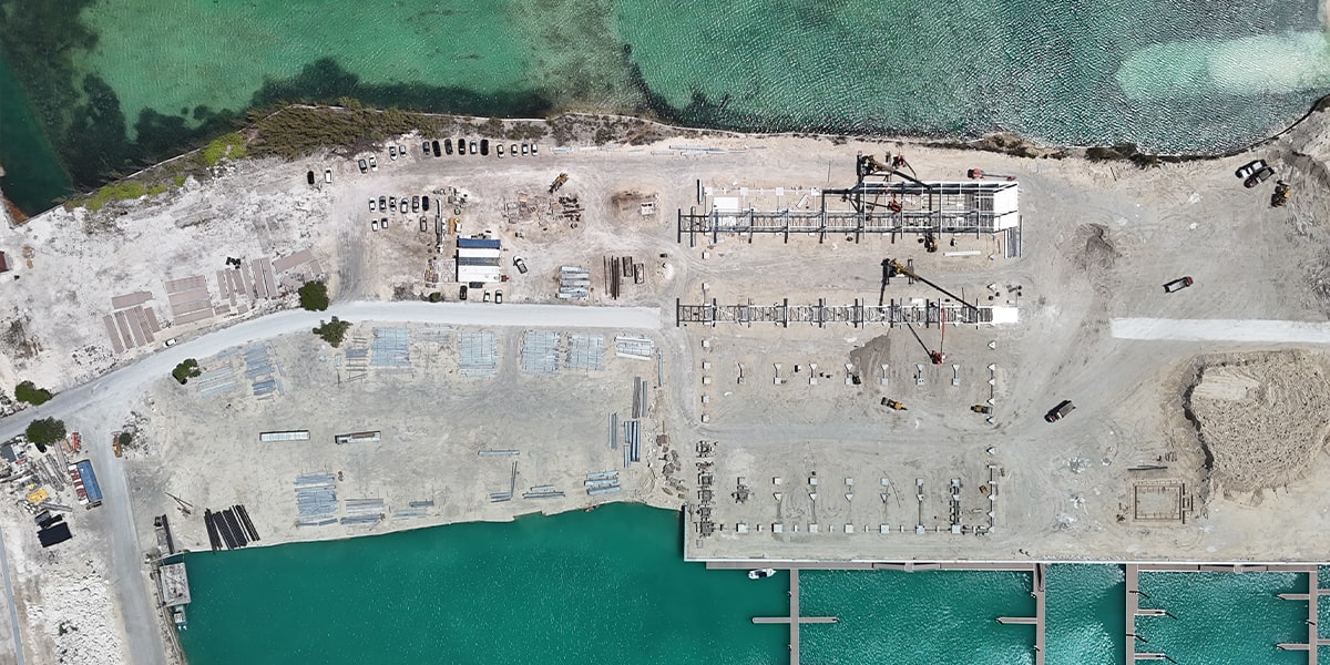 Blue Water Cay Marina Progress