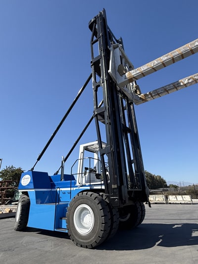Forklift at Blue Water Cay at Work